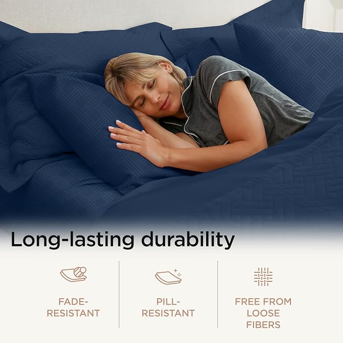 Threadmill Queen Sheet Set for Queen Mattresses | 800 Thread Count Jacquard - Image 3
