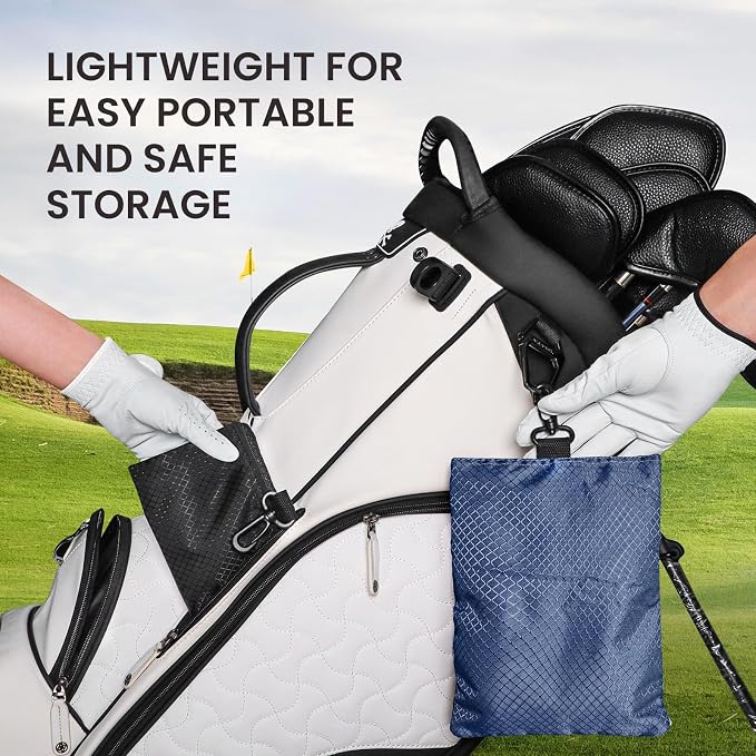 Golf Bag Accessories Valuables Pouch Bags Multi Pocket Zipper Hook - Image 4