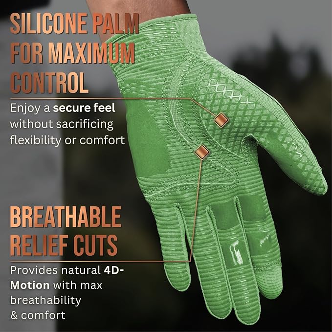 Copper Tech Golf Gloves Men Right Handed Golfer or Left Handed Golfer | Copper - Image 3