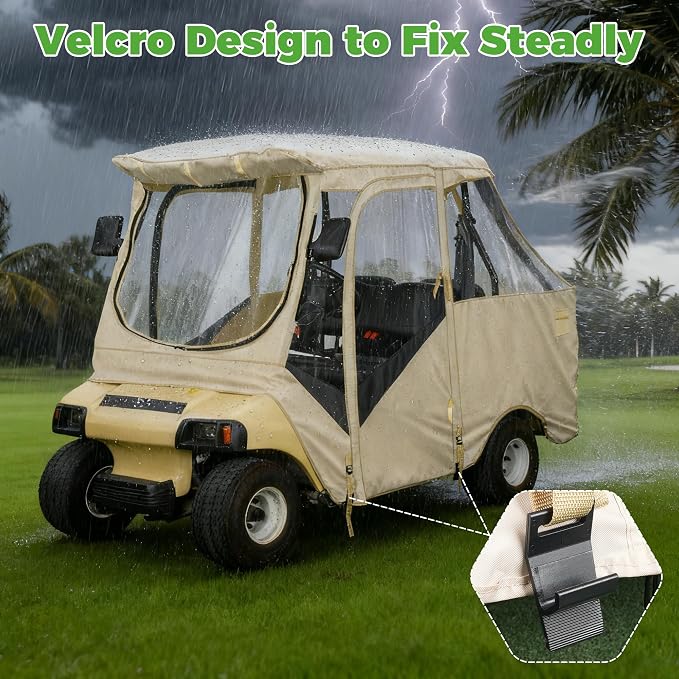 10L0L 4 Passenger Golf Cart Enclosure - Image 6
