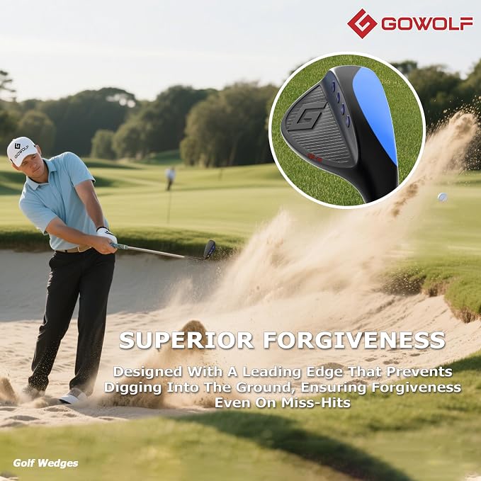 Gowolf Premium Forged Full Face Golf Wedges 50/52/54/56/58/60/69 Degree - Image 4