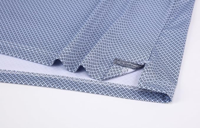 Alex Vando Mens Golf Shirt Moisture Wicking Classic Print Golf Shirts - Image 4