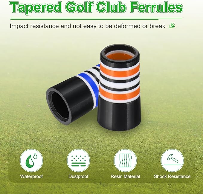 PATIKIL Golf Ferrules Tapered Golf Club Ferrules Multi-Ring Iron Ferrule Rings - Image 4