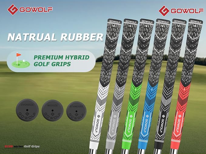 Gowolf Golf Grip Cord Rubber Multi-compound Golf Driver Irons Club Choose 13 - Image 2