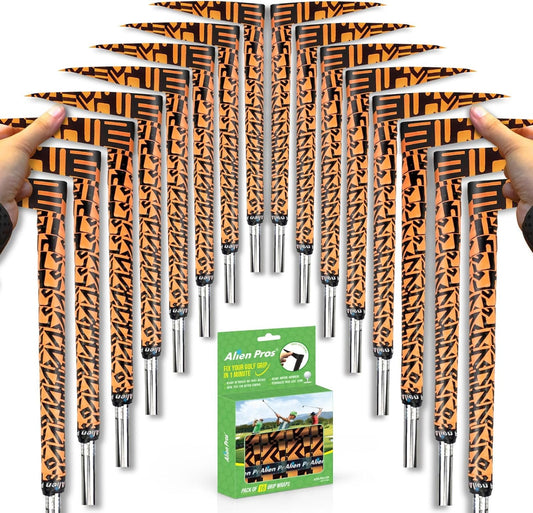 Alien Pros Golf Grip Wrapping Tapes - Innovative Golf Club Grip Solution - Enjoy a Fresh New Grip Feel in Less Than 1 Minute