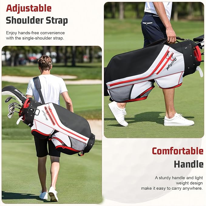 Cart Golf Bag 15 Way Organizer Divider Top Golf Club Bags Lightweight Golf Cart - Image 5