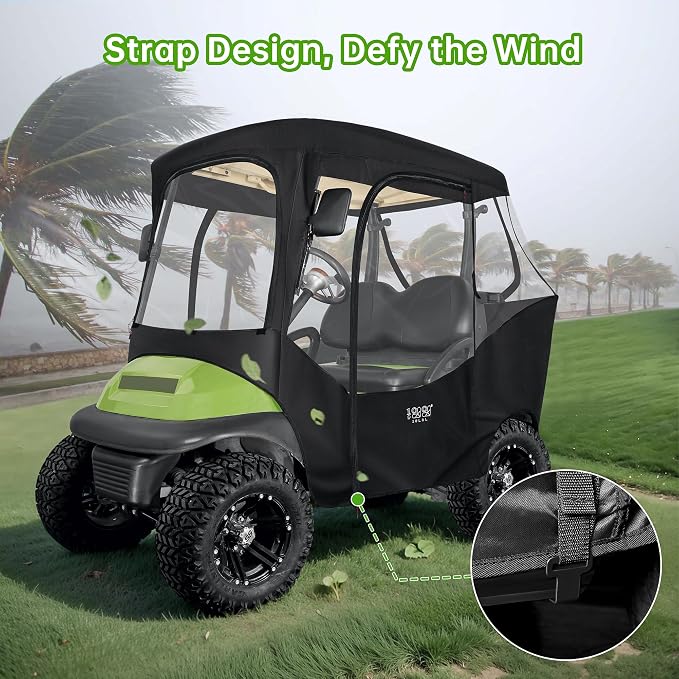 10L0L 600D Golf Cart 2 Passenger Driving Enclosure - Image 6