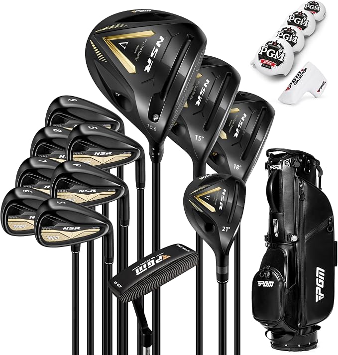 PGM NSR V 18 Piece Men's Complete Golf Club Sets by PGM