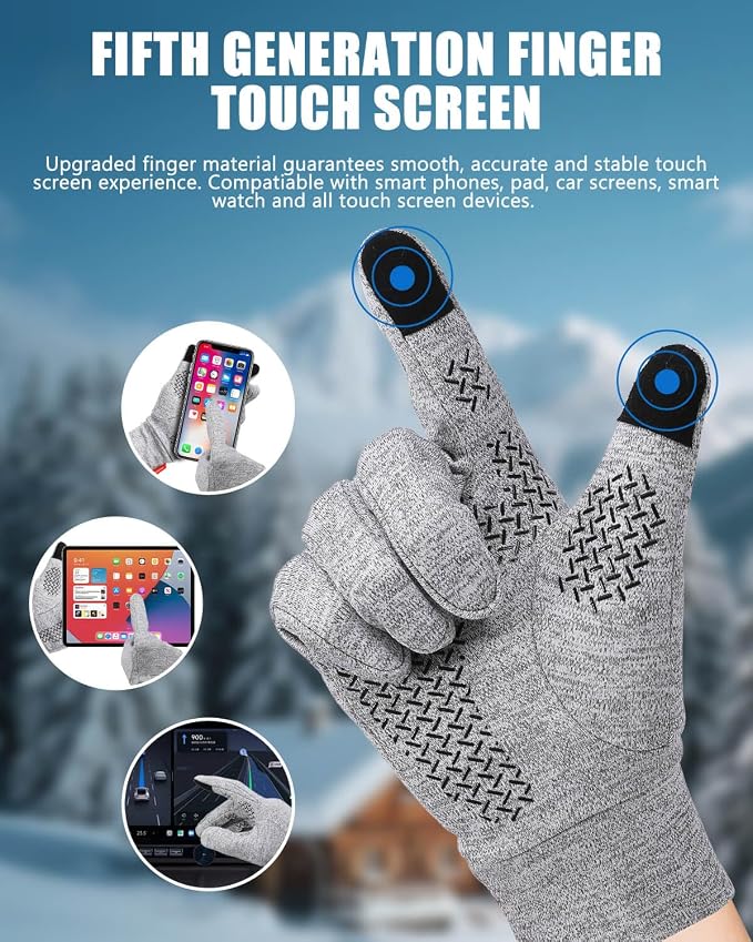 Aegend Lightweight Winter Gloves - Image 2
