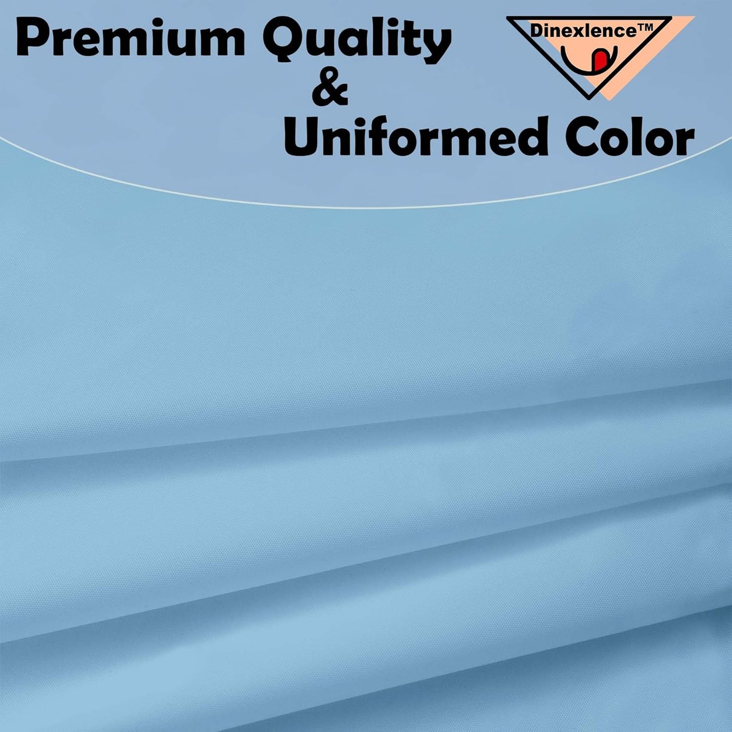 2 Pack Light Blue Premium Plastic Tablecloth Round 84 Inches Reusable Baby Sky Blue Decorative Table Cover for Dining, Wedding, Party, Indoor and Outdoor use