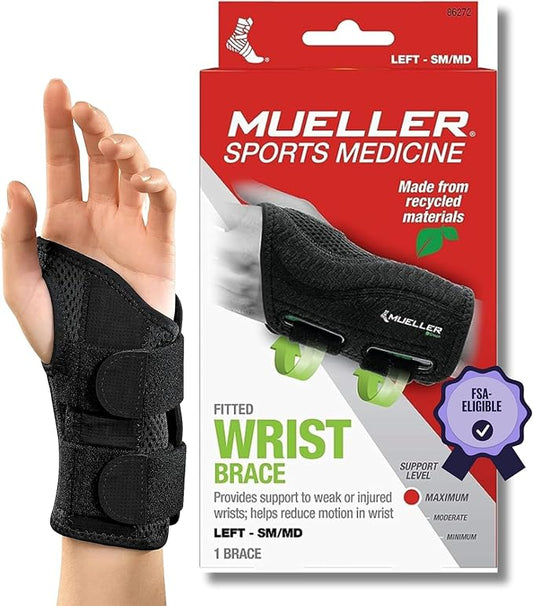 MUELLER Sports Medicine Green Fitted Wrist Brace by MuellerSportsMedicine