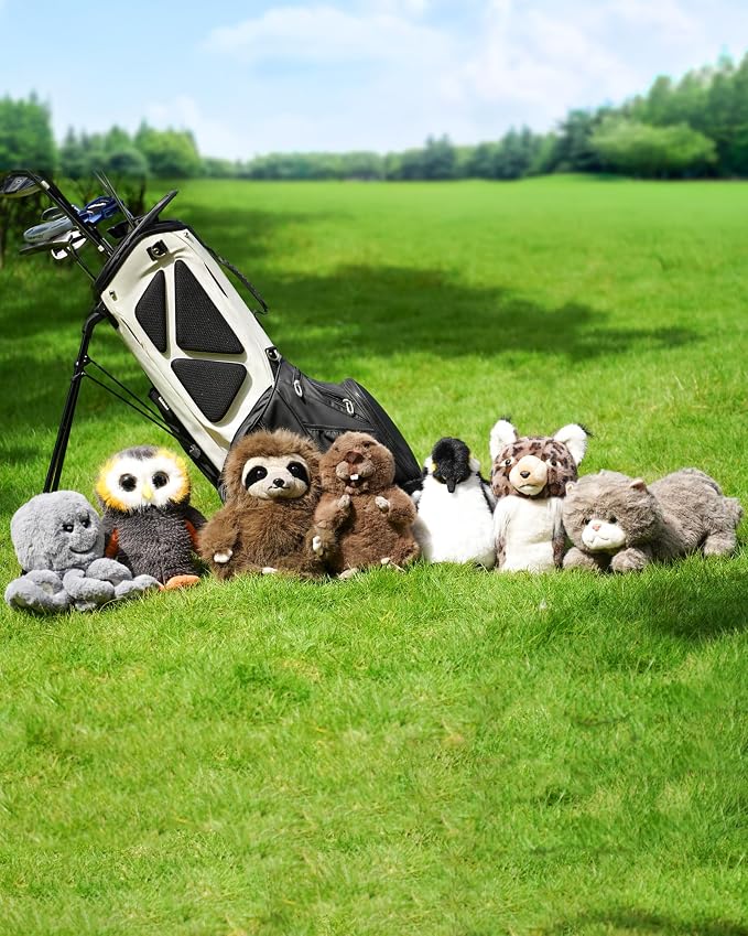 Big Teeth Funny Plush Driver Headcover Animal, Groundhog Gopher Penguin Driver - Image 8