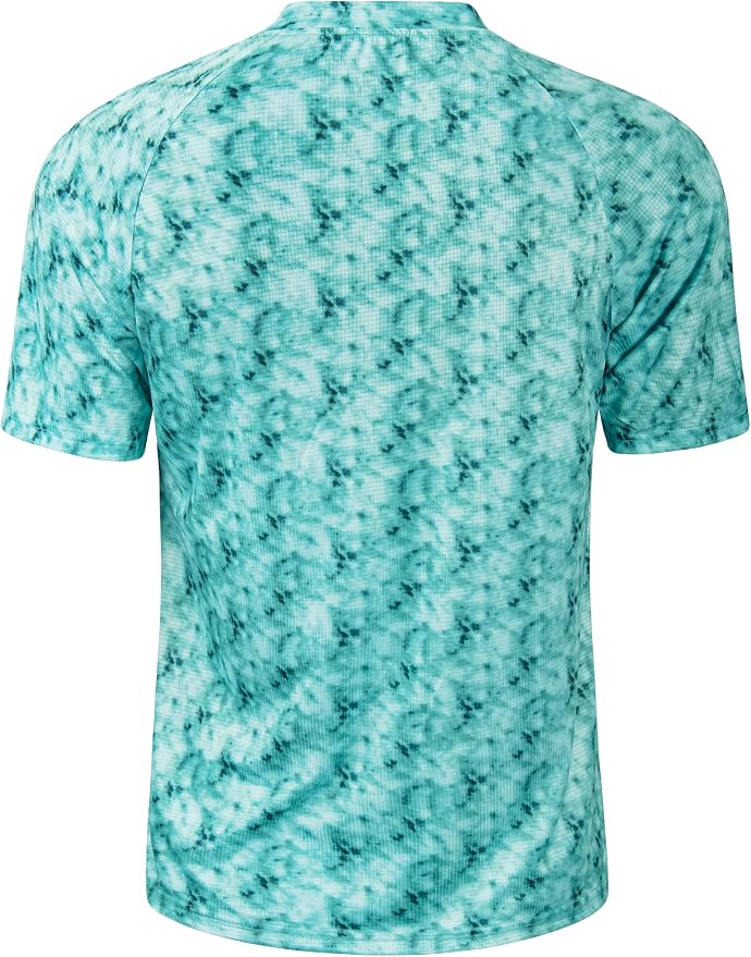 TAPULCO Mens Collarless Golf Shirts Short Sleeve Dry Fit Stretch Casual - Image 2