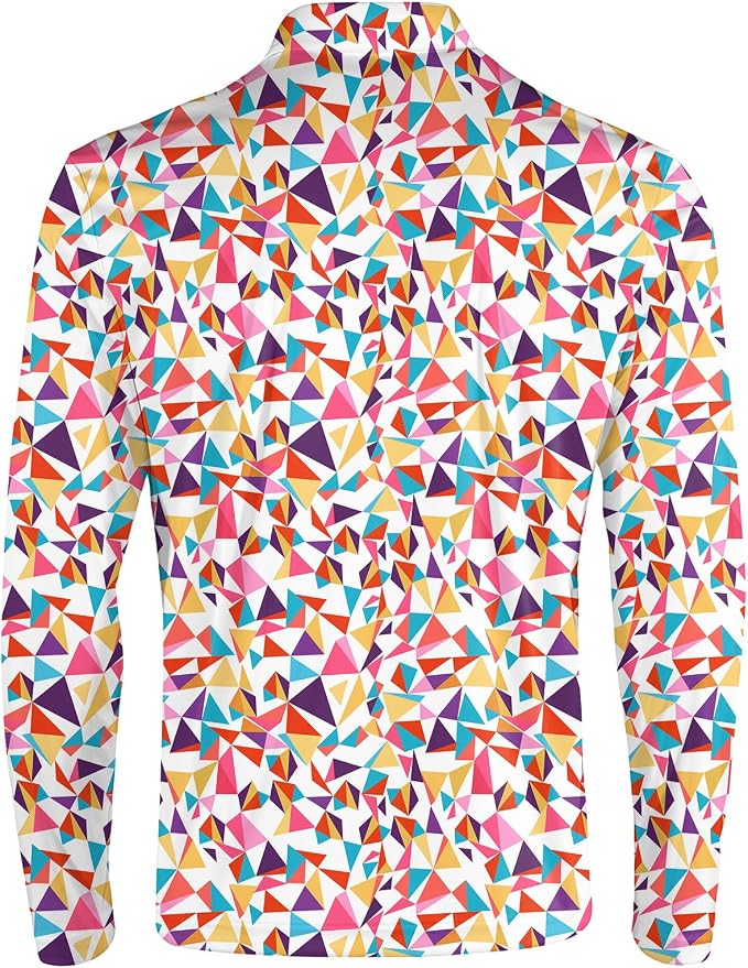 Men's Long Sleeve Golf Shirt Quick Dry 3 Button Work Fishing Outdoor Casual - Image 4
