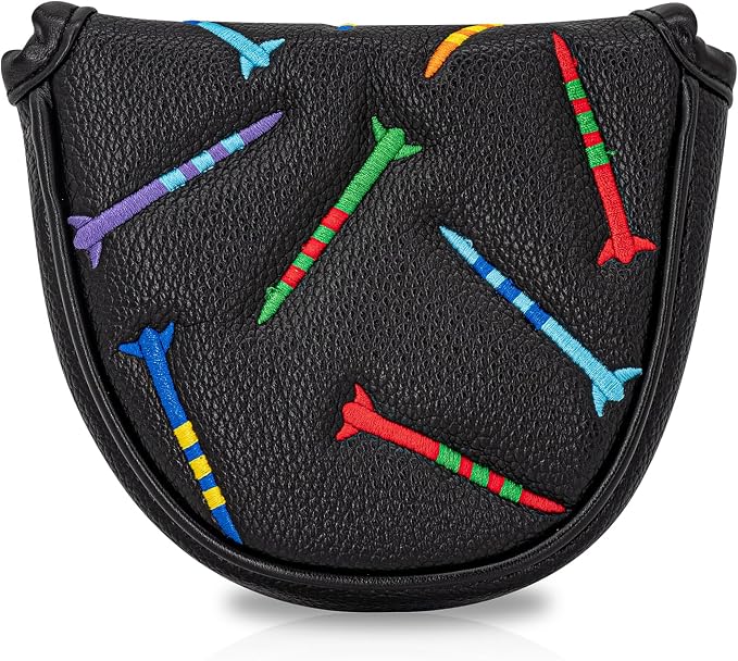 Colorful Nails Style Golf Half Mallet Putter Cover Headcover, Golf Putter Club by Unknown