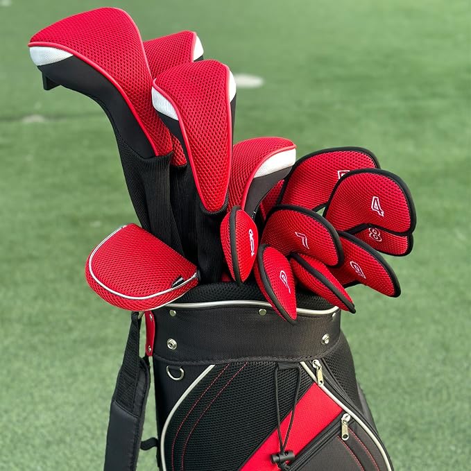 Andux 4pcs/Set Mesh Golf 460cc Driver Fairway Wood Club Head Covers Long Neck - Image 6