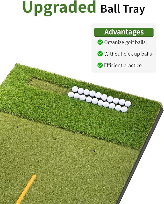 5.2x4ft & 6x4ft 21mm-45mm Dual-Turf Golf Mat - Image 2