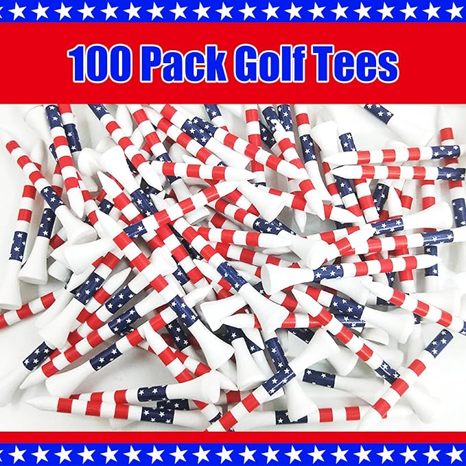 Dukars 3-1/4" Performance Golf Tees, Stars and Stripes - Image 5