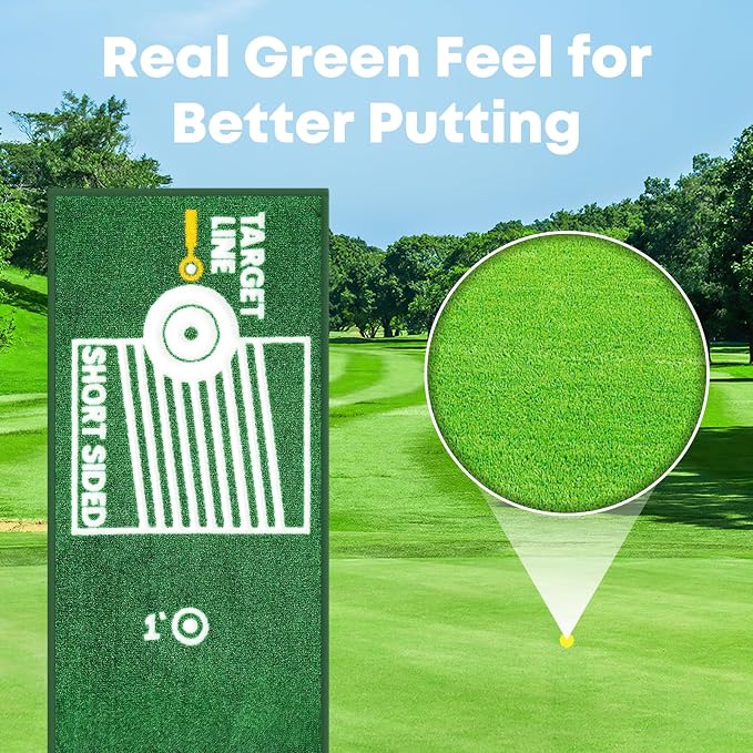 Golf Putting Mat Indoor & Outdoor Professional Golf Practice Putting Green Mat - Image 5