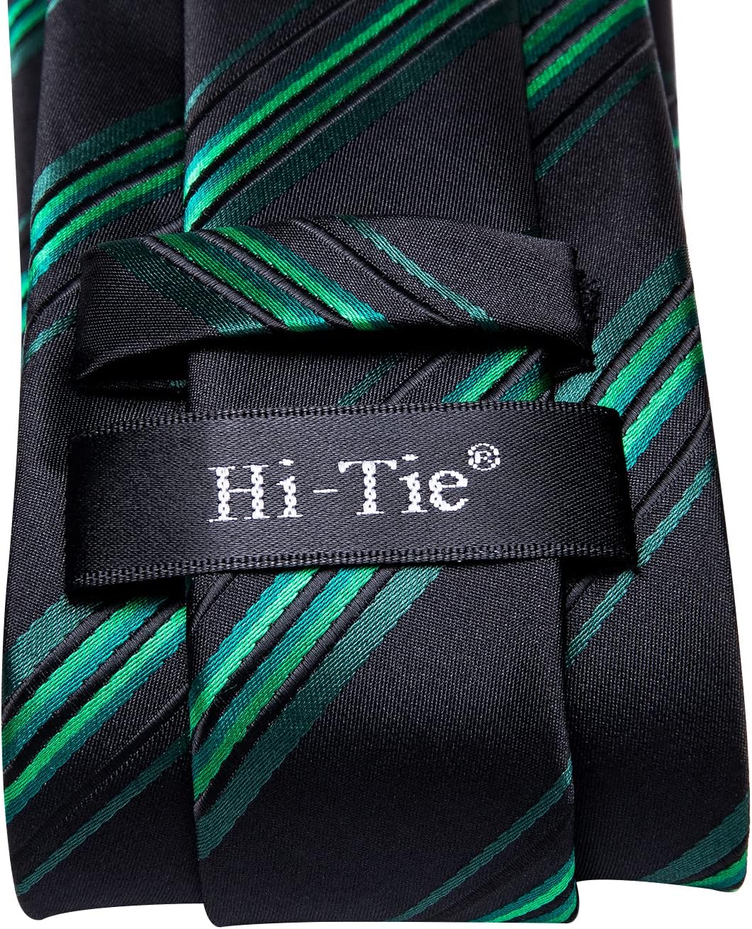 Hi-Tie Men 63inches Tie Set Extra Long Necktie Paisley Tie Pocket Suqare Cufflinks Big and Tall Men Tie