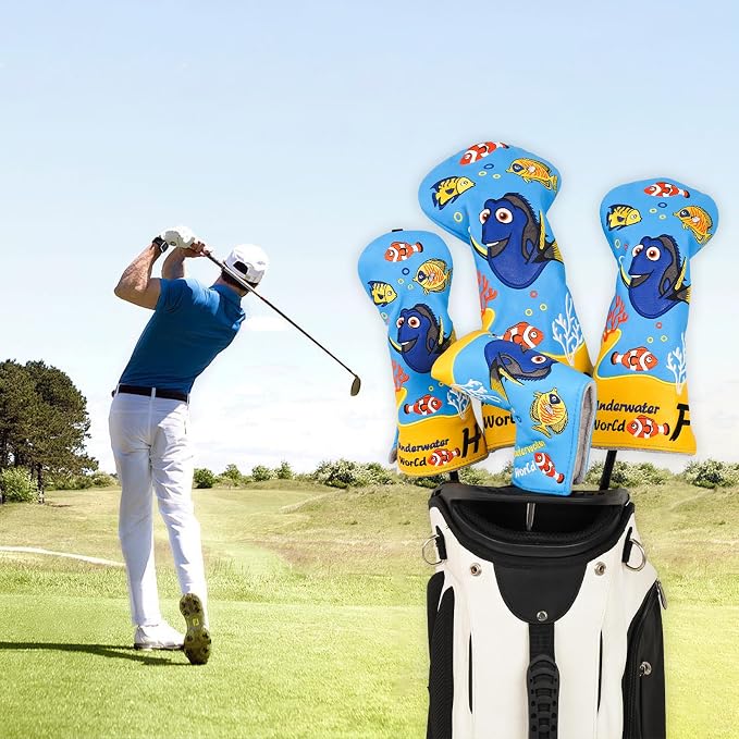 Golf Club Head Covers, Underwater World Driver Headcover Hybrid Headcover - Image 2