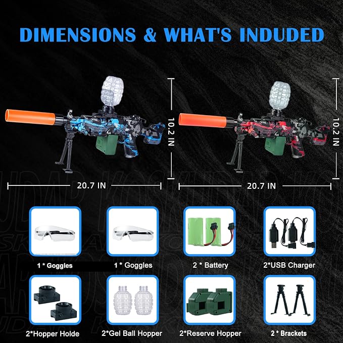2 Set Electric Blaster Toys, Splatter Blasters - Image 2