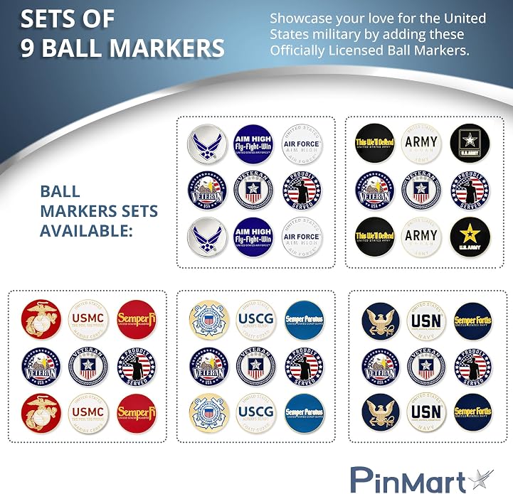 PinMart’s Officially Licensed United States Veteran Bundle Pack of 9 Golf Ball - Image 3
