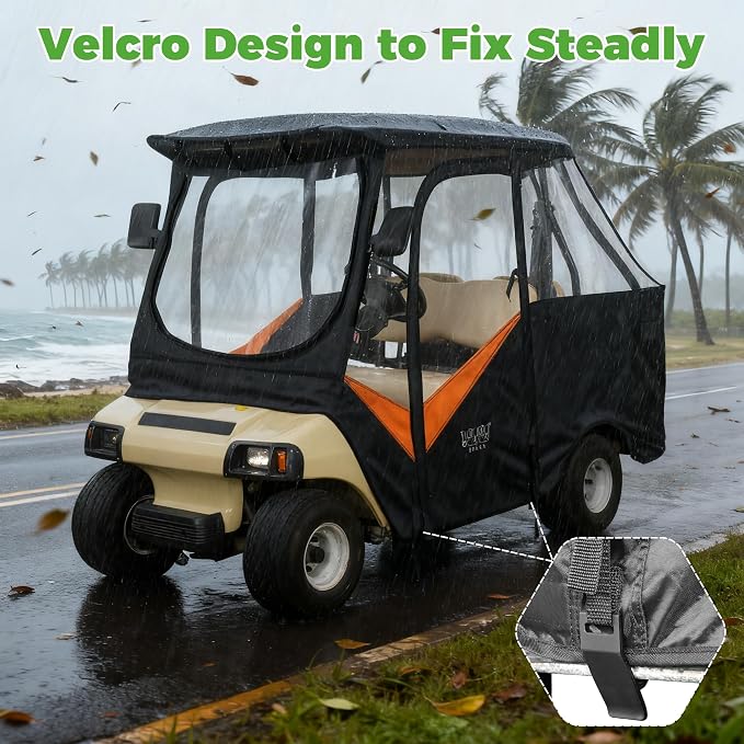 10L0L 4 Passenger Golf Cart Enclosure - Image 4