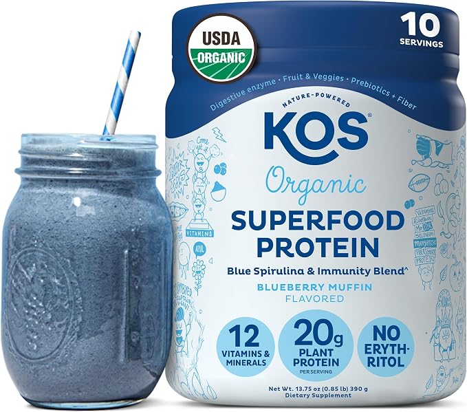 KOS Plant Based Protein Powder, Dairy Free by KOS