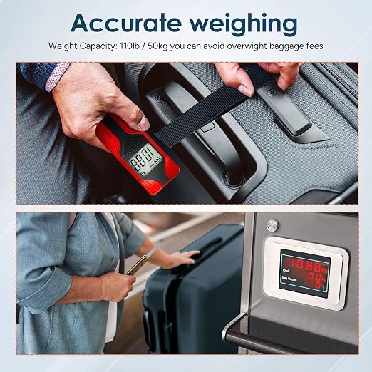 travel inspira Luggage Scale Battery-Free, Travel Essentials, Portable Handheld - Image 5