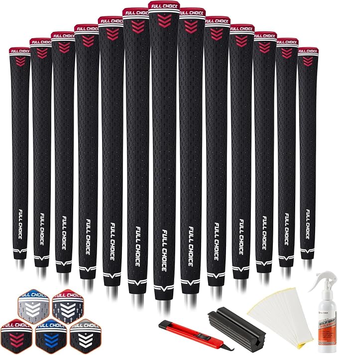 Rubber Golf Grips 13 Pack, Concise Fashion Design, Choose from 13 Grips Set or by FULLCHOICE
