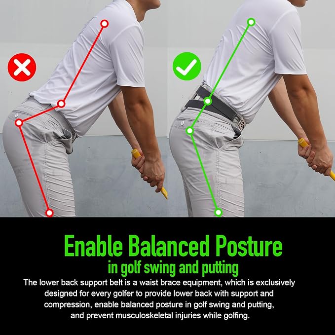 GAIARENA Golf Lower Back Support Belt - Image 8