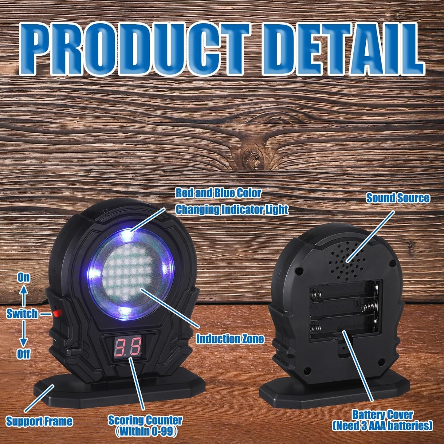 2 Pcs Dry Fire Laser Training System Portable Trainer and Counting Laser Targets for Dry Fire Shooting Practice