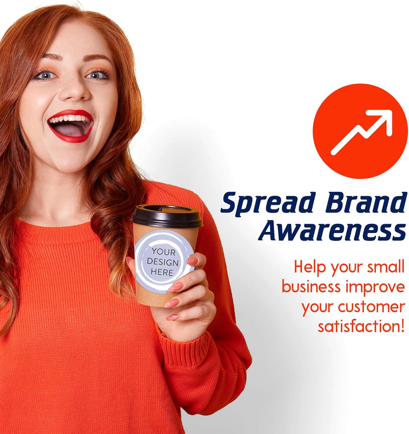 100 Custom Vinyl Stickers - Upload Your own Image, Text, Design, Logo - Personalized Logo Labels for Handmade, Packaging, Bottle, Jars, Candle, Brand Stickers (Lavender Swirls, 5x5)