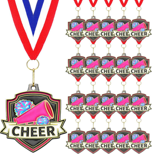 10/20 /30/40 Pcs Award Medals Bulk Sports Medals with Neck Ribbons 2.4 Inch Winner Award Trophy Prize Gift for Sports Themed Party Favors Tournaments School Match