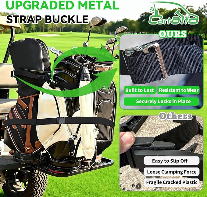 Golf Cart Bag Holder Bracket Upgraded Metal Attachment - Image 6