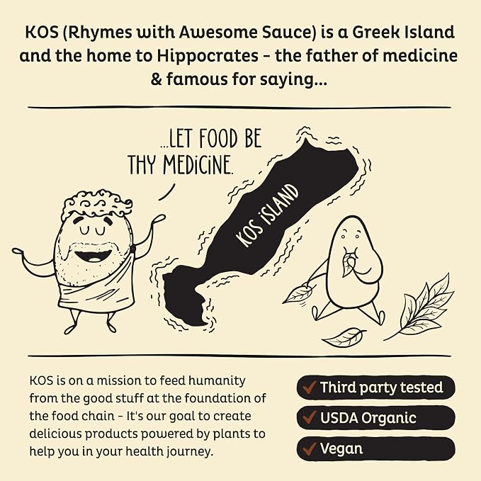 KOS Plant Based Protein Powder, Vanilla USDA Organic - Image 8
