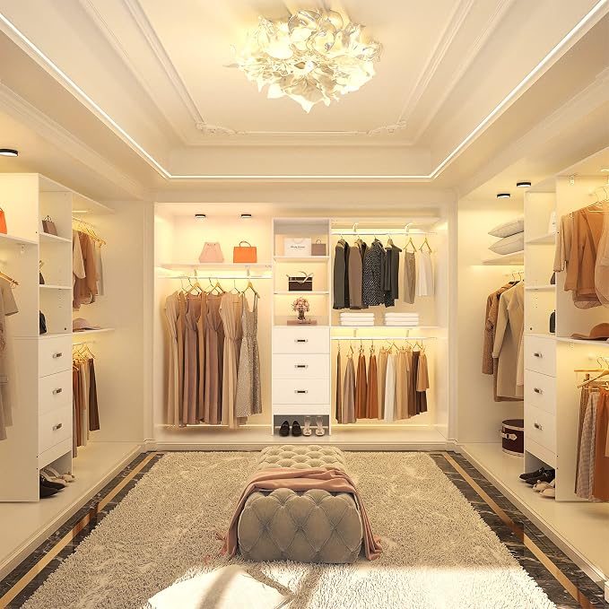 8FT Closet System, Wall Mount Bedroom Wardrobe - Image 5