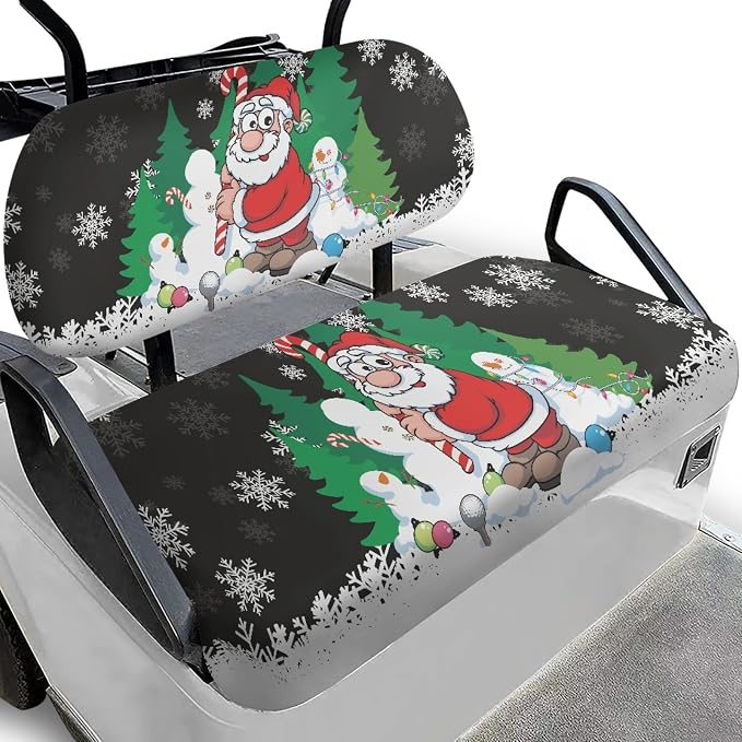 Fashion Print Golf Cart Seat Covers 2 Passenger Golf Cart Backrest Cover Golf by Knextrepoy