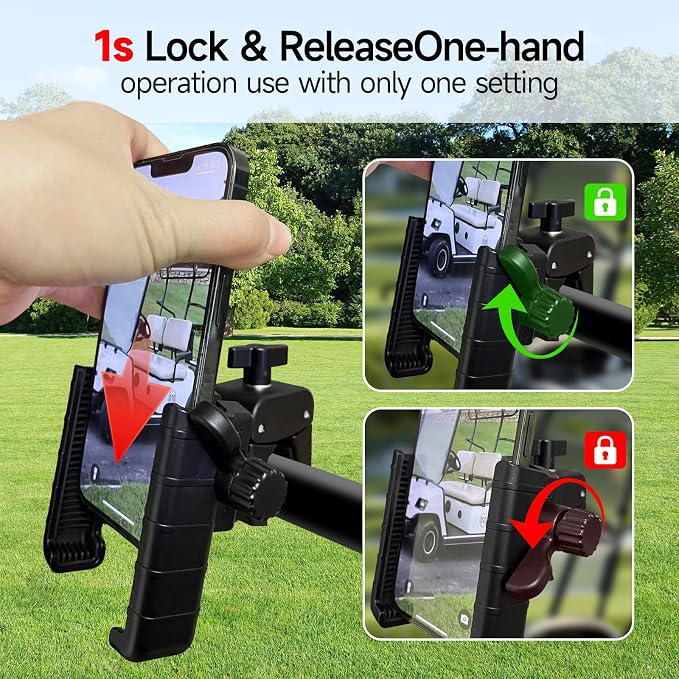 Golf Cart Phone Holder Mount, Compatible - Image 6