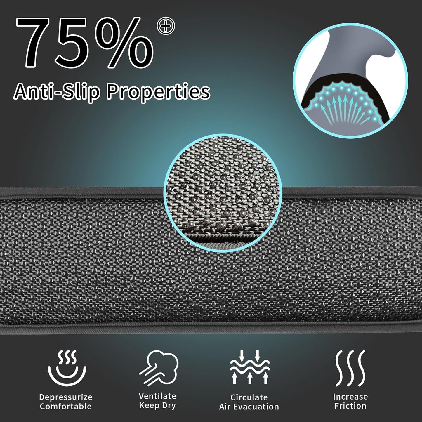 2 Pack Breathable Universal Strap Pads, Silica Gel Guitar Strap Pads, Help Relieve Shoulder Pain (Anti-Slip Texture)