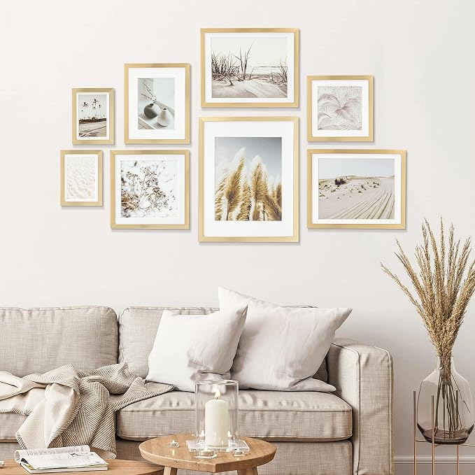 ArtbyHannah Gallery Wall Frame Set, 8 Pack Picture Frames Collage Wall Decor - Image 3
