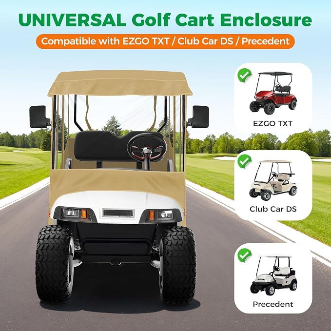 10L0L Universal Golf Cart Enclosure Compatible - Image 4