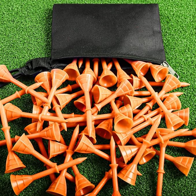 Golf Tees Plastic 3 1/4 inch Unbreakable 30 Pack by AmySport