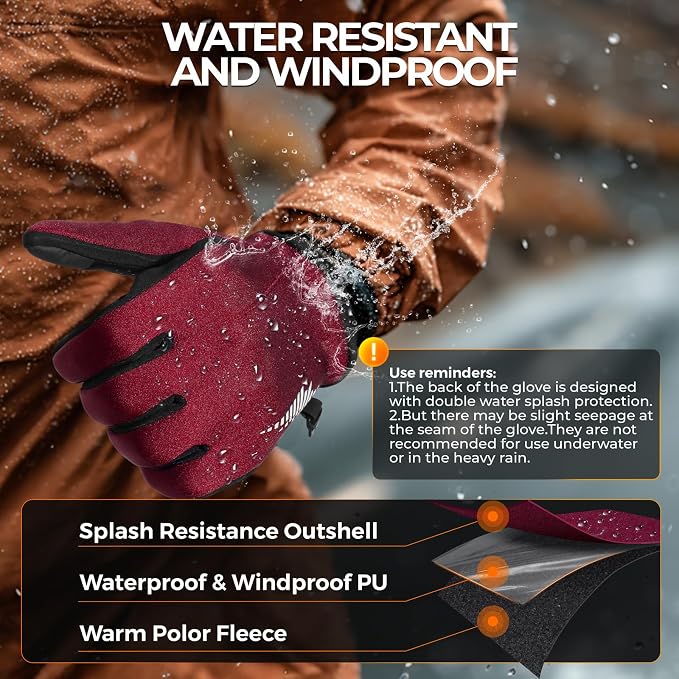 rivmount Winter Gloves Women Men - Image 4
