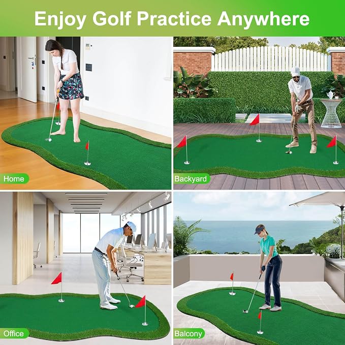 Golf Putting Green, Large Golf Putting Mat - Image 7