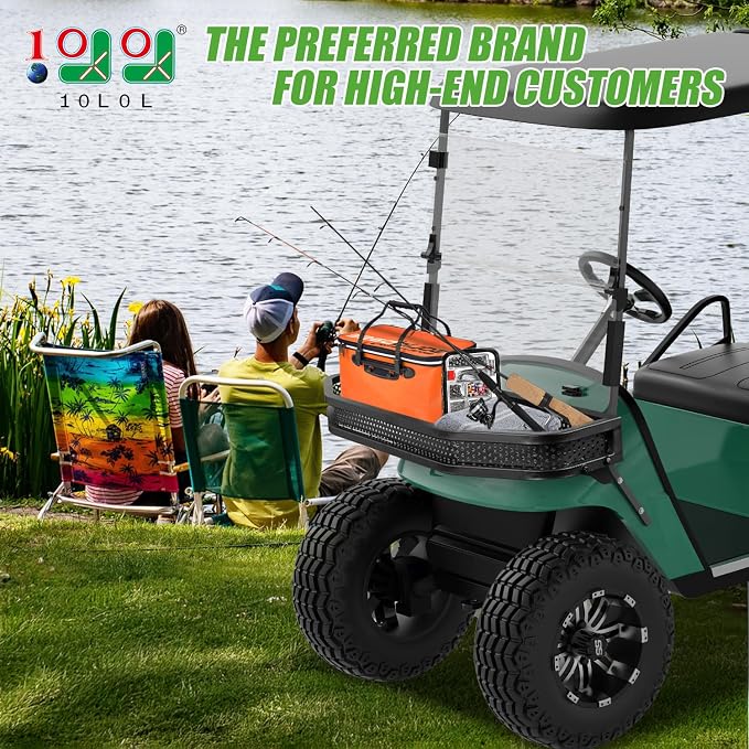 10L0L Golf Cart Front Clay Utility Cargo Basket - Image 2