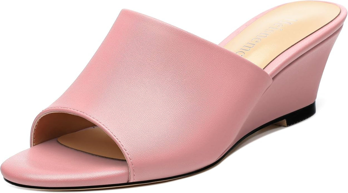 Wedge Sandals for Women Open Toe Wedge Heels Womens Matte High Heel Sandal by Heisnemca