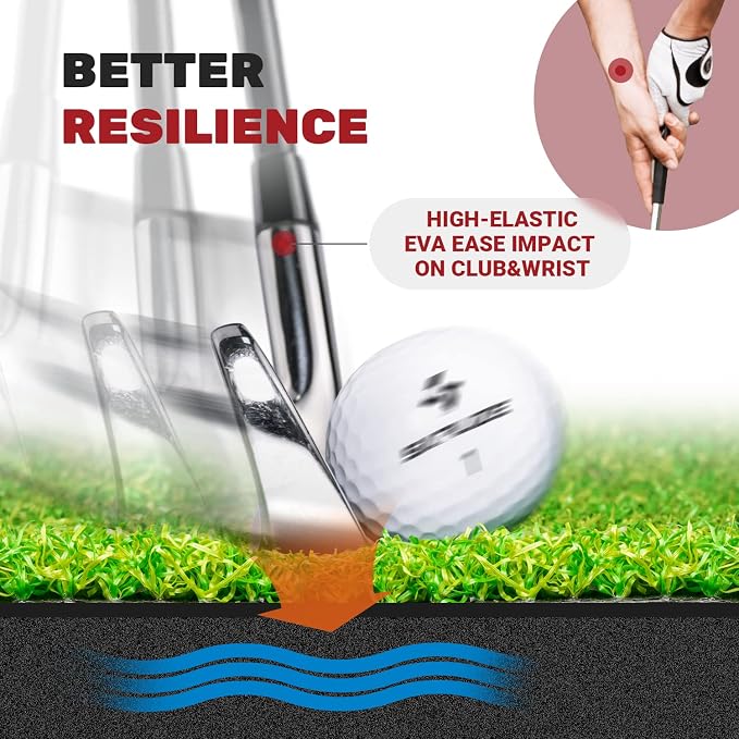 SAPLIZE Foldable Heavy-Duty Golf Hitting Mat - Image 5