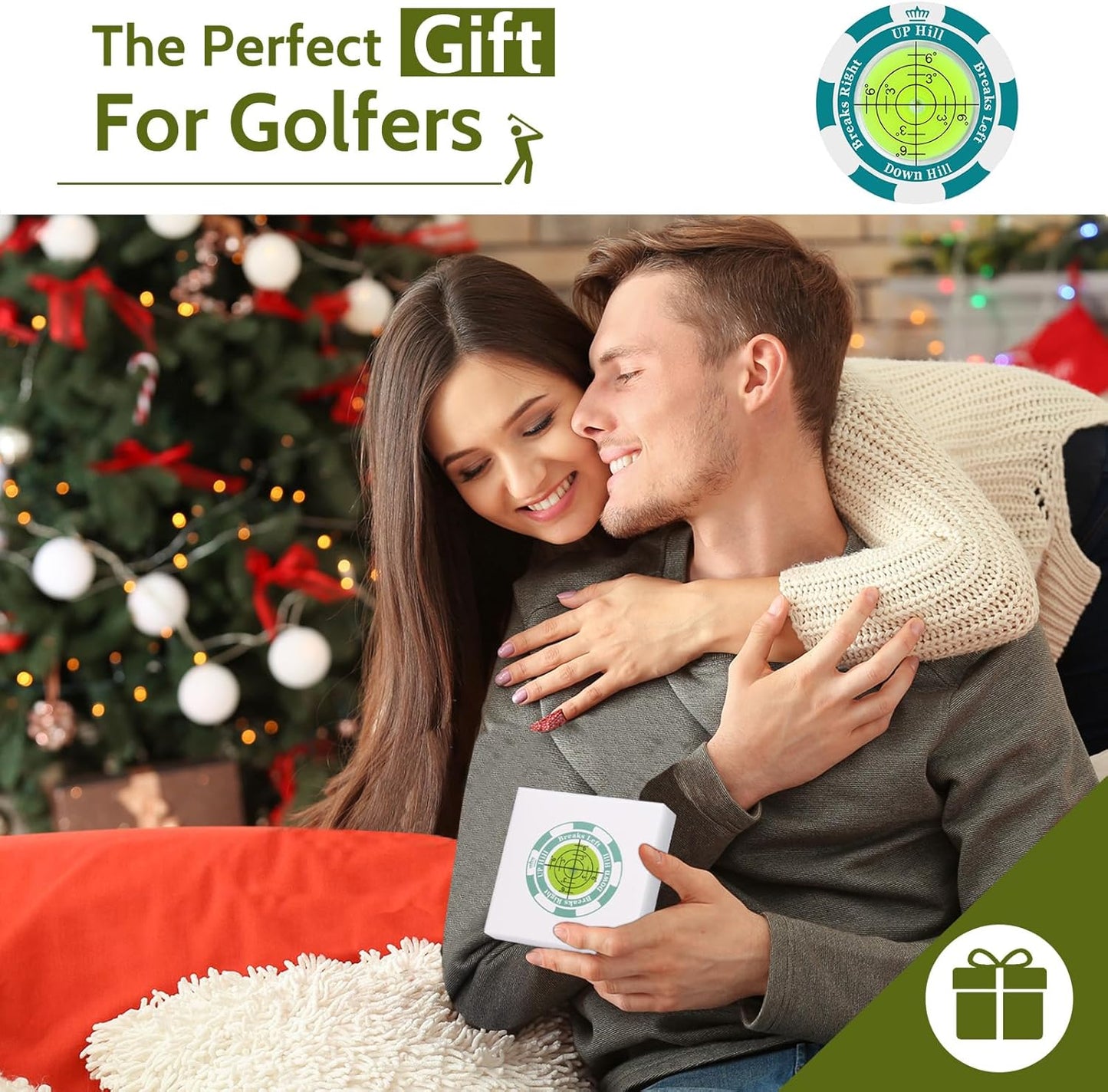 1 Pack 360° Triple Line Golf Ball Marker，Golf Ball Line Marker Tool，Golf Ball Marker Stencil，Alignment Ball Marker，Golf Accessories